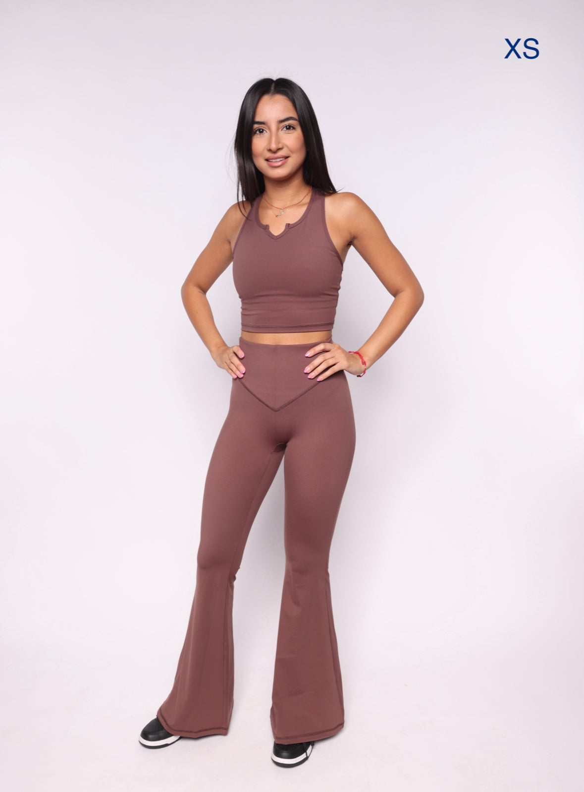 BROWN FLARE PANTS